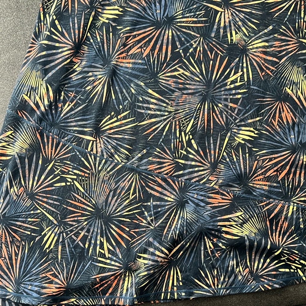 Exofficio Blue midi resort wear A-line skirt size M - Picture 9 of 14